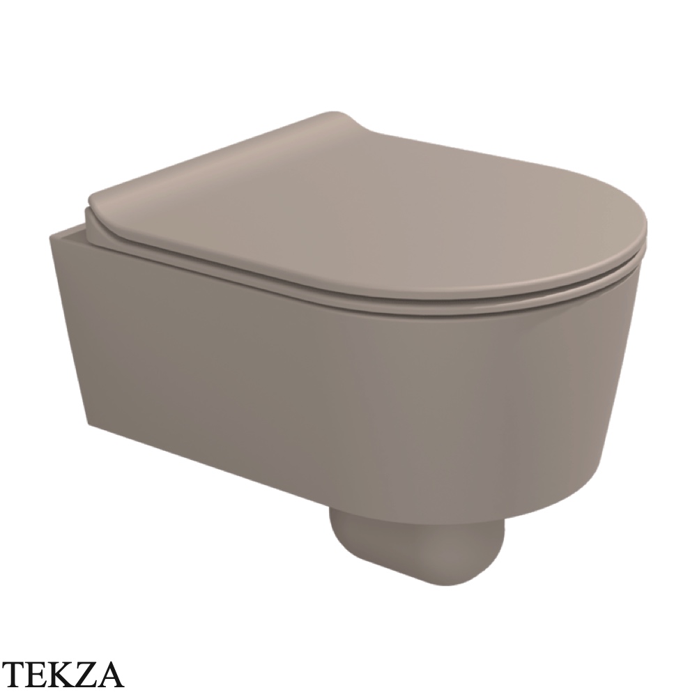 Flaminia LINK Mini Link унитаз подвесной GoClean чаша без ободка 5064GARG, бежевый Argilla матовый