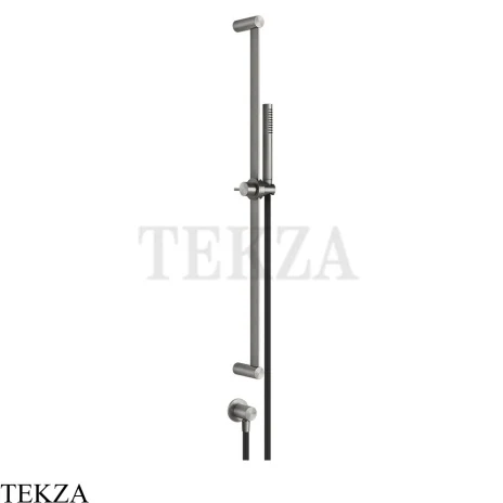 Gessi 316 SHOWER Душевой гарнитур с выводом для шланга 54045-239, Steel Brushed