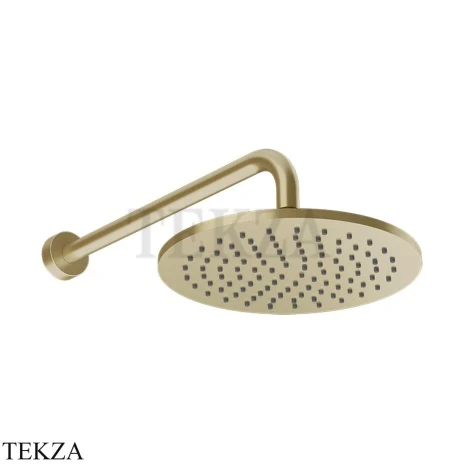 Gessi Origini ACCENT Верхний душ настенный, поворотный 66148-727, Brushed Brass PVD