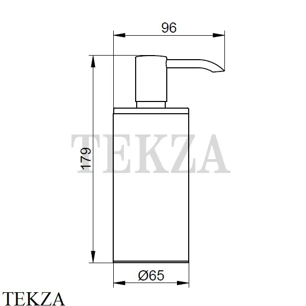 Keuco PLAN Дозатор жидкого мыла настольный 14952010100, хром глянец
