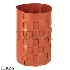 ADJ Bottega Корзина-ведро для мусора D22 см 2035.09/30, коньяк/бордо