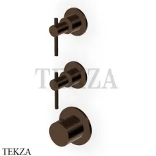 Zucchetti Helm Термостат для душа на 2 потока, внешняя часть ZHL802.XP21, brushed chocolate PVD