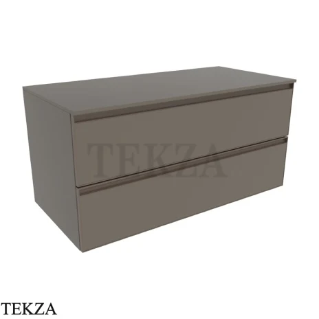 Flaminia Cubika тумба под раковину подвесная 105×50×50 см, 2 ящика, серо-коричневый Taupe матовый