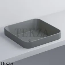 Cielo ENJOY Раковина полувстраиваемая квадратная, без перелива EJLASIQ CM, Cemento