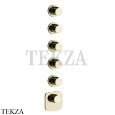 Gessi Ingranaggio-Anello Термостат для душа, 5 потоков, внешняя часть 43240-710, Brass PVD