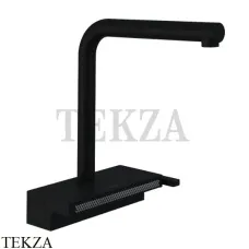 Hansgrohe Aquno Select M81 Смеситель для кухни с выдвижной лейкой 2jet 73836670, черный матовый
