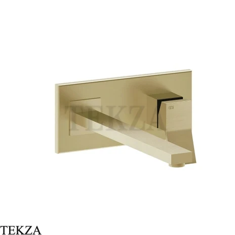 Gessi RETTANGOLO K Смеситель для раковины, внешняя часть 53090-727, Brushed Brass PVD