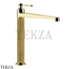 Gessi VENTI20 Смеситель для раковины высокий, с донным клапаном 65003-246, Gold PVD