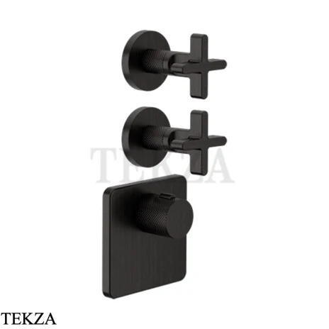 Gessi INCISO WELLNESS Термостат 2 выхода, внешняя часть 58344-187, Aged Bronze