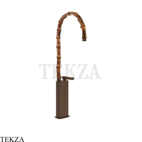 Gessi Jacqueline Смеситель для раковины высокий, без донного клапана 77009-845, бронза Dark Brush