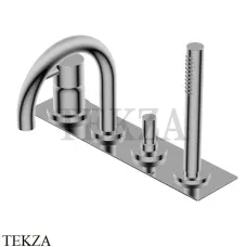 Ritmonio Diametro35 S Смеситель для ванны с гарнитуром PR52EG102 IX, Brushed