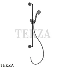 Gessi VENTI20 Штанга в комплекте с душевой лейкой, шланг 65144-707, Black Metal Brushed