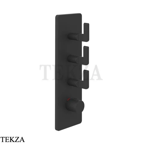 Gessi INCISO WELLNESS Термостат 3 выхода, внешняя часть 58206-299, Black XL