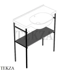 Globo MODE Структура напольная для раковины 76,7 см ME004SAR, цвет черный Globo MODE Структура напольная для раковины 76,7 см ME004SAR, цвет черный