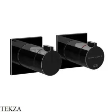 Gessi Inverso RIGATO Термостат для душа, 2 потока, внешняя часть 73034-706, Black Metal PVD