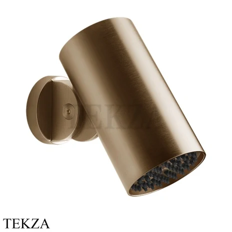 Gessi 316 SPOTWATER FLESSA Душевая головка настенного крепления, ливень 57203-726, Warm Steel Brushed PVD
