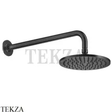Gessi INCISO SHOWER Верхняя душевая лейка 20 с кронштейном 58148-707, Black Metal Brushed