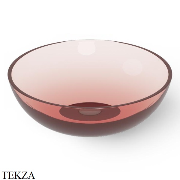 Dea Design Washbasins Раковина настольная D40 см Glasstech DD9038 400 R5, Pomegranate R5