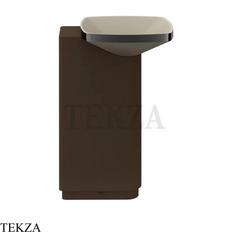 Gessi Jacqueline Раковина свободностоящая, без перелива, слив в пол 77616-706, black хром глянец