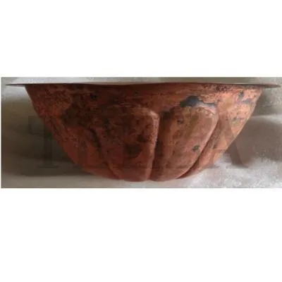 TalaVera Раковина круглая встраиваемая медная, без перелива, медь