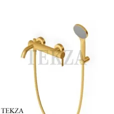 Zucchetti Gill Смеситель для ванны с душевым гарнитуром ZGL139.C41, brushed gold
