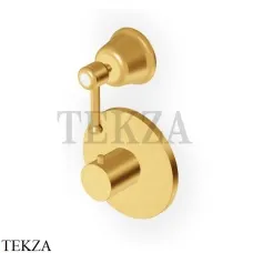 Zucchetti Delfi Термостат для душа, на 2-3 выхода, внешняя часть Z46646.C41, brushed gold