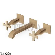 Zucchetti Bellagio Смеситель для раковины, внешняя часть ZB1699.P31, brushed british gold PVD