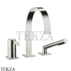 Dornbracht MEM Смеситель на борт ванны однорычажный с гарнитуром 27412782-06, платина матовая