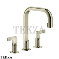 Gessi INCISO Смеситель для раковины средний, с донным клапаном 58013-720, Nickel PVD