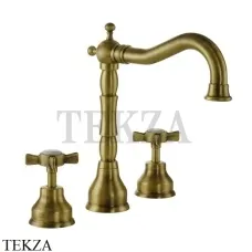 Migliore Princeton Смеситель для раковины двухвентильный 19350, бронза classic