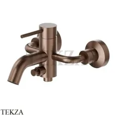 Newform XT Смеситель для ванны с изливом, без гарнитура, 4240.59.067, PVD Br. Copper Bronze