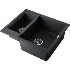 Omoikiri Sakaime 60-2 Кухонная мойка Tetogranit две чаши 4993908 черный