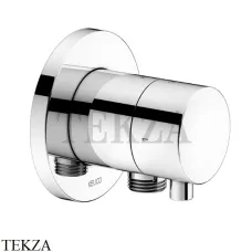 Keuco IXMO Comfort Вентиль запорный на 2 потока, с выводом шланга, круг, внешняя часть 59557011101, хром глянец