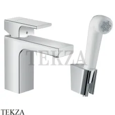 Hansgrohe Vernis Shape Смеситель для раковины, с ручным душем-биде 71216000, хром глянец