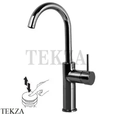 FIMA Carlo Frattini Spillo UP Смеситель для раковины поворотный, с гарнитуром F3041/HCN, Black chrome