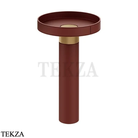 Gessi Pelle Tresse Раковина отдельностоящая, слив в пол, без перелива 78607-431, Red Cherry/ Bronze Br. PVD