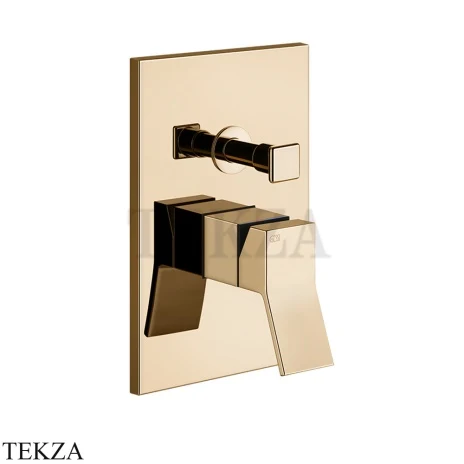 Gessi RETTANGOLO K Смеситель для душа 2 потока, внешняя часть 53079-735, Warm Bronze PVD