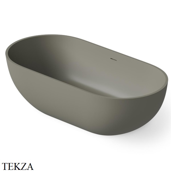 Dea Design Shadow Ванна отдельностоящая овальная 140x70 Solid Surface DD8619 1400 4, Light Grey №4