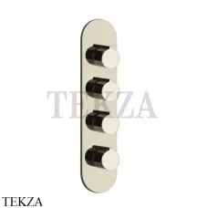 Gessi Ingranaggio-Anello Термостат для душа, 3 потока, внешняя часть 43066-720, Nickel PVD