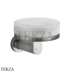 Gessi Emporio Мыльница настенная с держателем стекло сатин 38803-149, Finox Brushed Nickel
