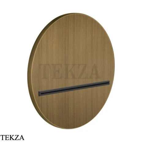 Gessi CASCATA Каскадный излив настенный круглый 65295-713, Antique Brass