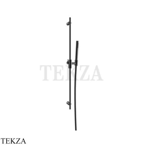 Gessi Habito CESELLO Штанга в комплекте с душевой лейкой и шлангом 70445-706, Black Metal PVD