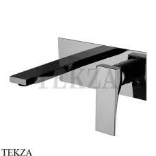 FIMA Carlo Frattini Zeta Смеситель для раковины, с донным клапаном F3971LX5CN, Black chrome