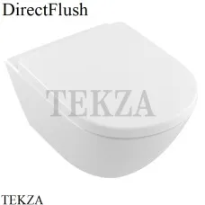 Villeroy & Boch SUBWAY 2.0 Унитаз подвесной без ободка, сиденье микролифт 4609R001, белый глянец