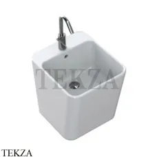 Hatria G-FULL Раковина накладная, 1 отверстие под смеситель YXG801, белый глянец
