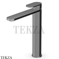 Zucchetti Octo Смеситель для раковины высокий, без гарнитура ZOC568.C51, brushed metal black