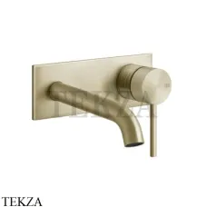 Gessi 316 TRAME Смеситель для раковины, внешняя часть, 11-14 см 54388-727, Brushed Brass
