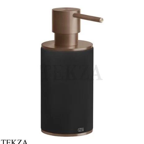 Gessi 316 ACCESSORIES Дозатор для жидкого мыла или лосьона, композит черный 54738-708, Copper Brushed PVD