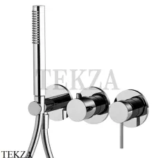 FIMA Carlo Frattini Spillo UP Смеситель для душа, 2 потока с гарнитуром F3049WX8CR, хром глянец