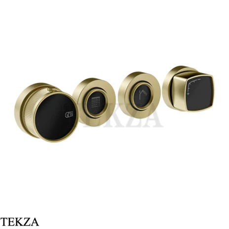 Gessi Jacqueline Термостат для душа на 2 потока, внешняя часть 77134-727, шампань Brushed